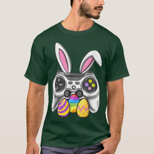 T-shirt Joyeux Easter Bunny Egg Vidéo Jeu Garçons Enfants