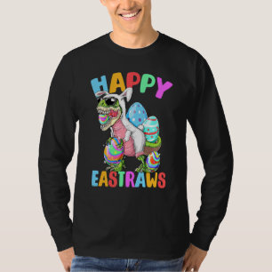 T-shirt Joyeux Eau De Pâques Rex Dinosaur Ears De Pâques E