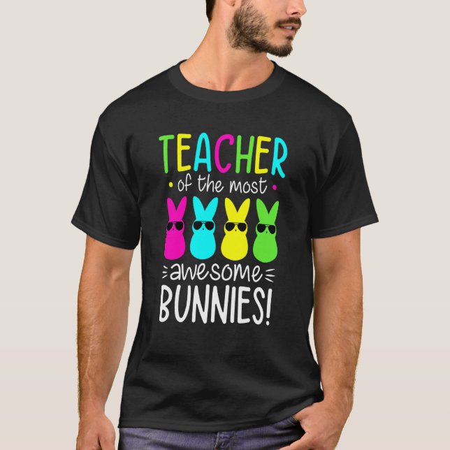 T-shirt Joyeux enseignant de la fête de Pâques Femmes ense (Devant)