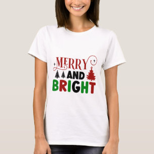 T-shirt Joyeux et brillant design de Noël - Joyeux Noël