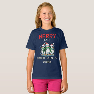 T-shirt Joyeux et lumineux dans mes blancs PJ