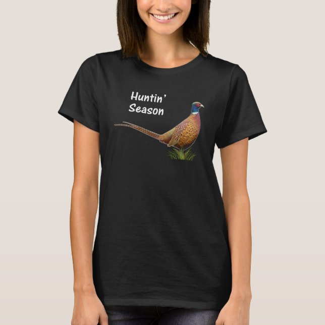 T-shirt Joyeux faisans de saison de chasse (Devant)