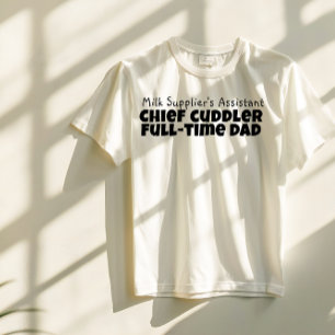 T-shirt Joyeux Fête des Premiers Pères noir blanc lettre h