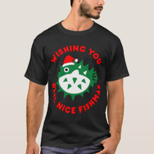 T-shirt Joyeux Fish Noël Santa