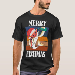 T-shirt Joyeux Fishmas Drôle de Noël pour les Pêcheurs