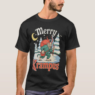 T-shirt Joyeux Folklore de Krampus Noël Horreur Xmas