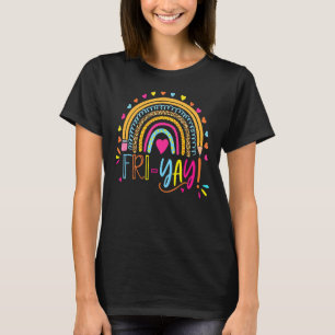 T-shirt Joyeux Fri Yay Vendredi Amusant Don de l'enseignan