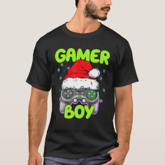 T-shirt Joyeux Gamemus Xmas Jeu Garçon Jeu de Noël Jeu Paj