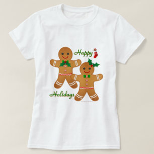 T-shirt Joyeux Gingerbread Homme Garçon Girl
