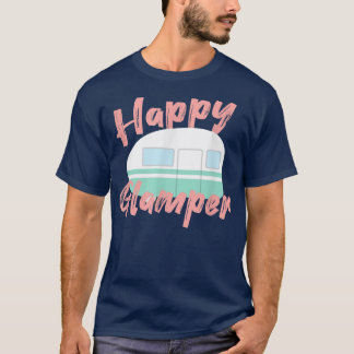 T-shirt Joyeux Glamper Glamping Cadeaux De Camping Pour Le