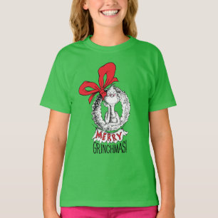 T-shirt Joyeux Grinchmas Couronne Grinch