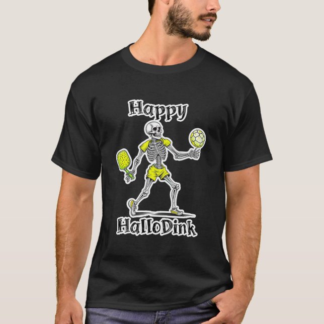 T-shirt Joyeux Hallodink | Halloween et Pickleball Pun (Devant)