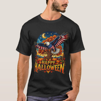 T-shirt Joyeux Halloween American Eagle Célébration d'Auto