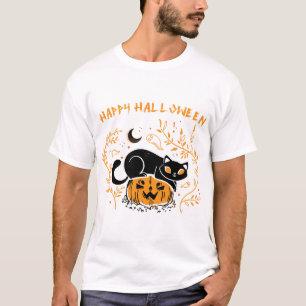 T-shirt joyeux halloween amour de chat