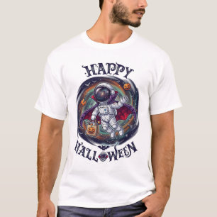 T-shirt Joyeux Halloween Astronaute Vampire Galaxie Citrou