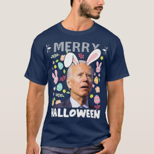 T-shirt Joyeux Halloween Confus Joe Biden Bunny Pâques de 