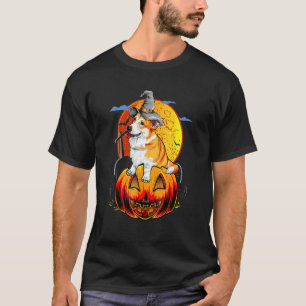 T-shirt Joyeux Halloween Corgi Chiens Halloween