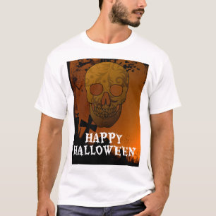 T-shirt Joyeux Halloween décoration crâne