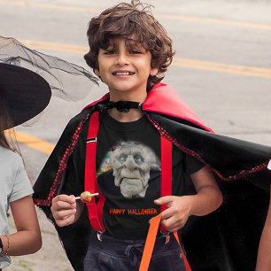 T-shirt Joyeux Halloween Déplaisant Vieux Homme Enfants