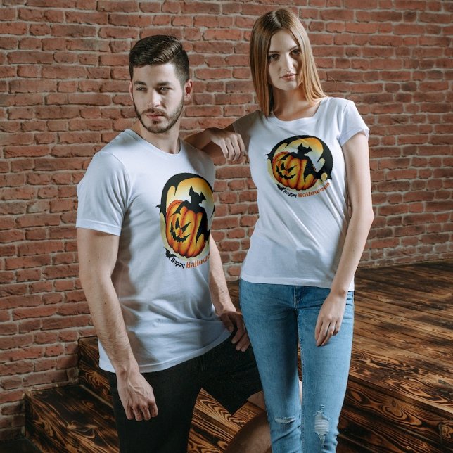 T-shirt Joyeux Halloween Éffrayant effrayant Citrouille ch (Créateur téléchargé)
