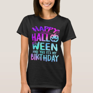 T-shirt Joyeux Halloween Et oui c'est mon costume d'annive