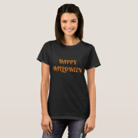 Joyeux Halloween femmes orange noir