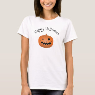 T-shirt Joyeux Halloween Haunted Jack-o'-lantern Citrouill