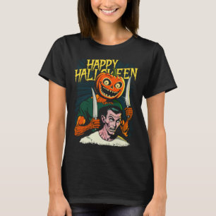 T-shirt Joyeux Halloween Jack-O-Lantern Prêt Pour La Carvi