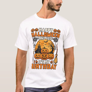 T-shirt Joyeux Halloween Oui C'est Anniversaire Citrouille