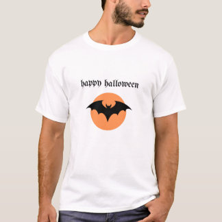 T-shirt Joyeux Halloween – Silhouette de Chauve-Souris ave