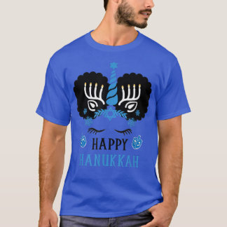 T-shirt Joyeux Hanoukka Jewnicorn Joyeux Noël Chanukah