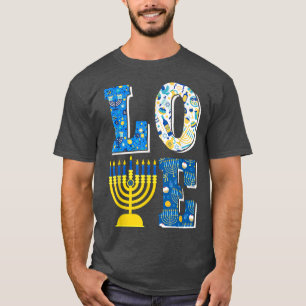 T-shirt Joyeux Hanoukka Love Chanukah 2021 Menorah Matchin