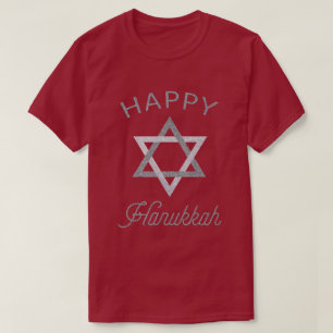 T-shirt Joyeux Hanoukka Star de David Parties scintillant 