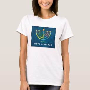 T-shirt Joyeux Hanukkah multicolore