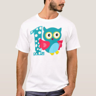 T-shirt Joyeux hibou du premier anniversaire