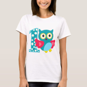 T-shirt Joyeux hibou du premier anniversaire