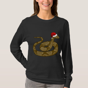 T-shirt Joyeux Hissmas Noël Santa Hat Cuperhead Snake