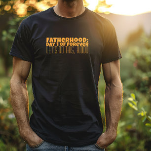 T-shirt Joyeux humour de la lettre orange de la Fête des P