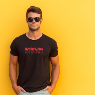 T-shirt Joyeux humour de la lettre rouge de la Fête des Pr
