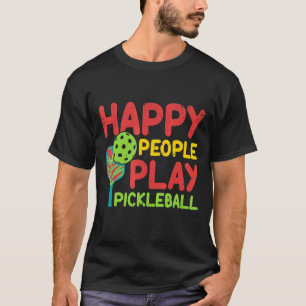 T-shirt Joyeux Jouer Pickleball Paddleball Player