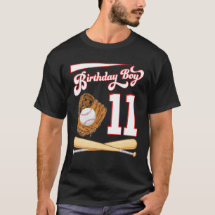 T-shirt Joyeux Joueur De Baseball Anniversaire Garçon De 1