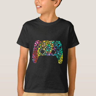 T-shirt Joyeux Joueurs Jour Dot Garçon contrôleur de jeu c
