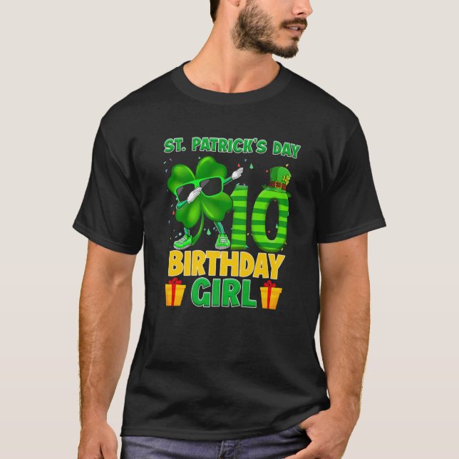 T-shirt Joyeux Jour de la Saint Patrick 10E anniversaire C (Devant)