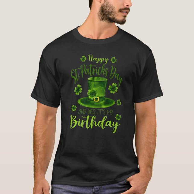 T-shirt Joyeux Jour de la Saint Patrick C'Est Mon Annivers (Devant)