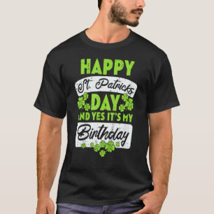 T-shirt Joyeux Jour de la Saint Patrick C'Est Mon Annivers