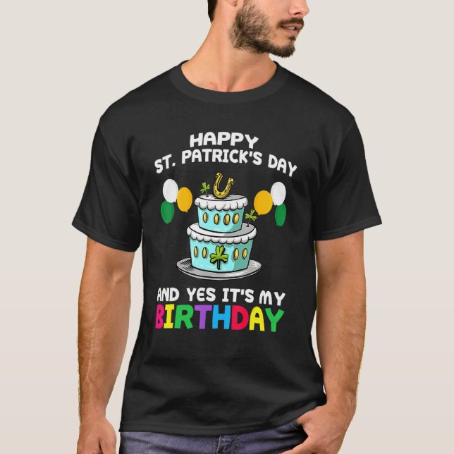 T-shirt Joyeux Jour de la Saint Patrick C'Est Mon Annivers (Devant)