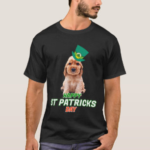 T-shirt Joyeux Jour de la Saint Patrick Cocker Spaniel Chi