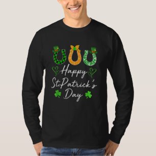 T-shirt Joyeux Jour de la Saint Patrick Et Cheval Classiqu
