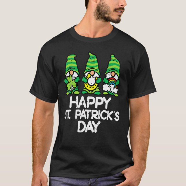 T-shirt Joyeux Jour de la Saint Patrick Gnomes Saint Paddy (Devant)