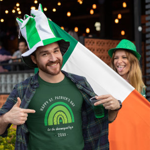 T-shirt Joyeux Jour de la Saint Patrick Green Rainbow Sham